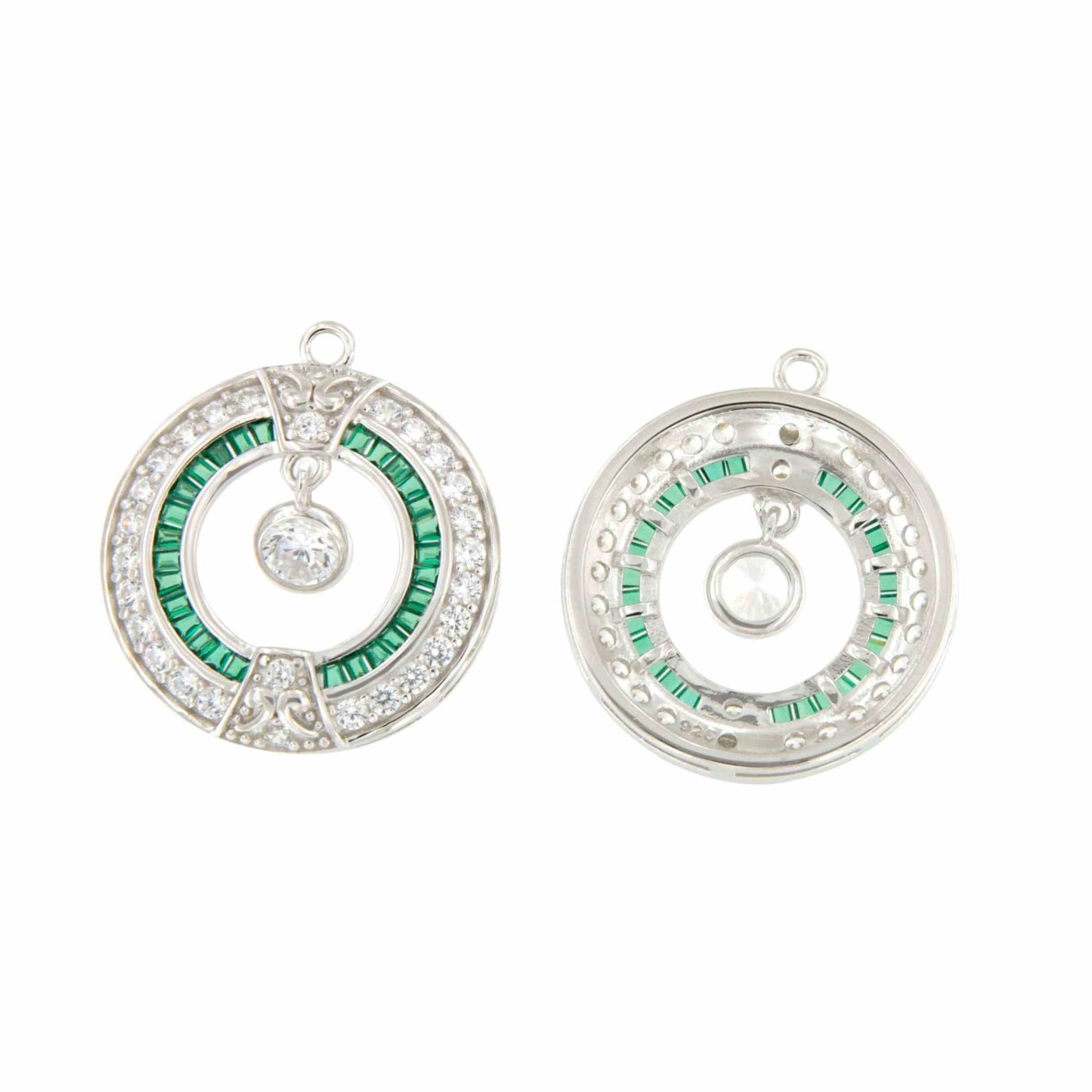 LEVISA art deco pendants, for detachable earrings in different colors