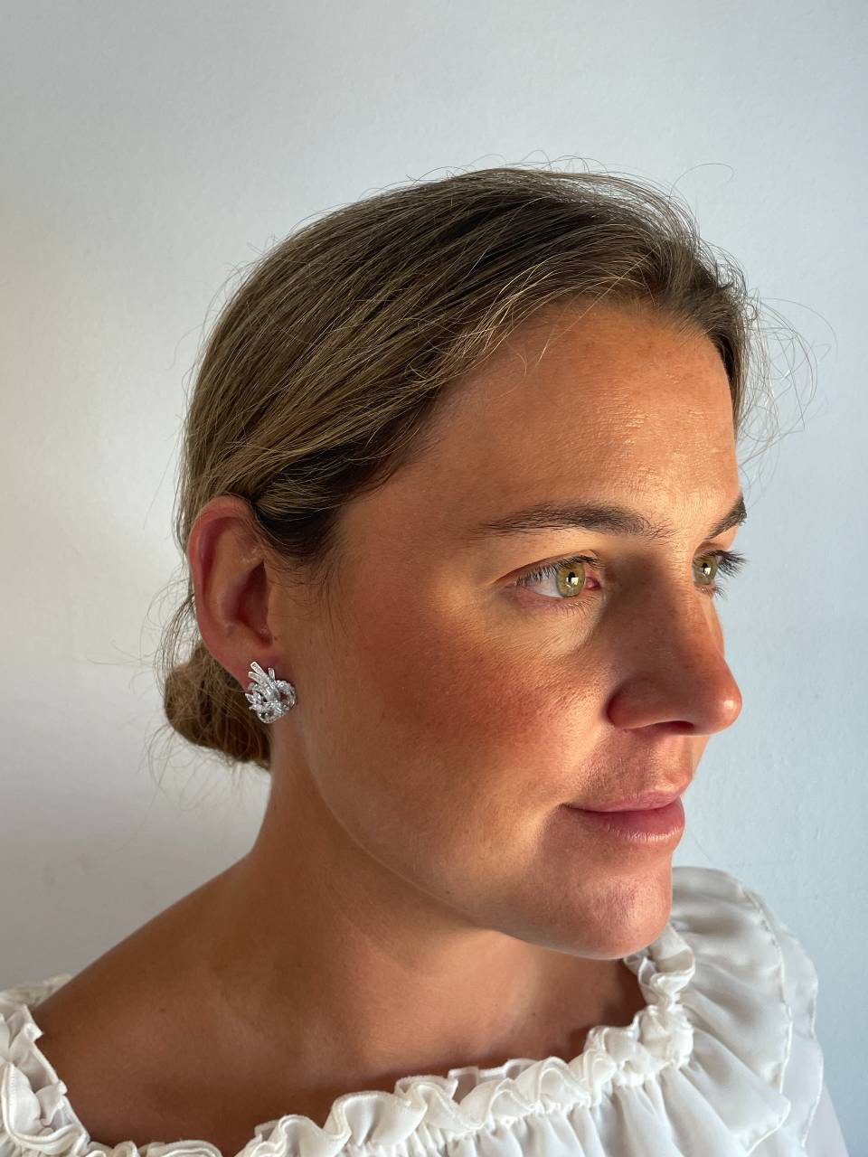 SABOGA detachable earrings in silver with cubic zirconia