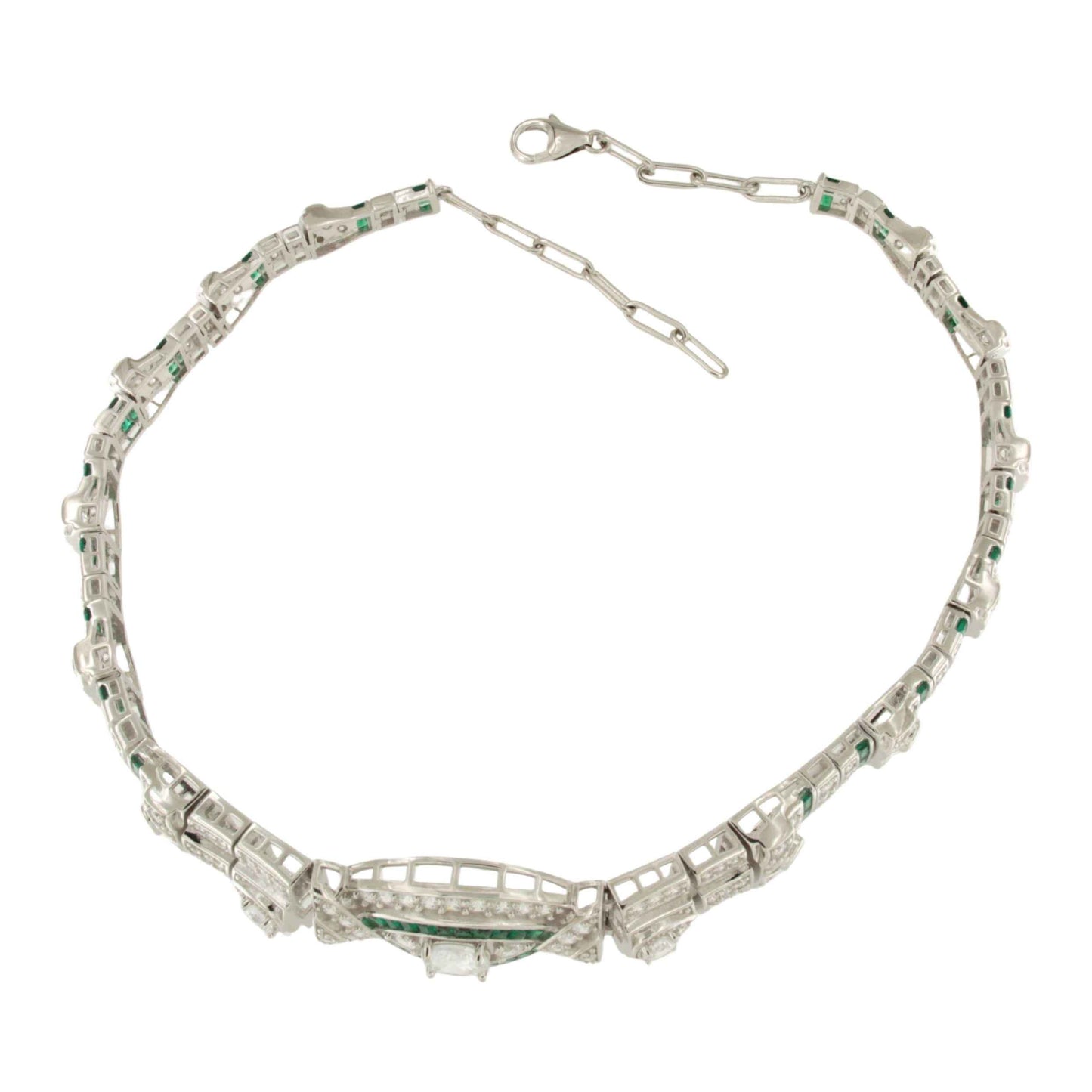 Choker PORVENIR en plata de 1º ley con circonitas