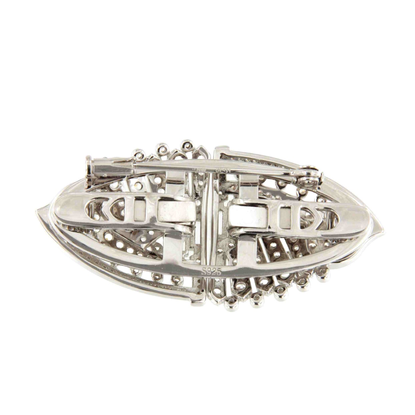 Broche TERCIOPELO desmontable en pendientes de plata 925 ml