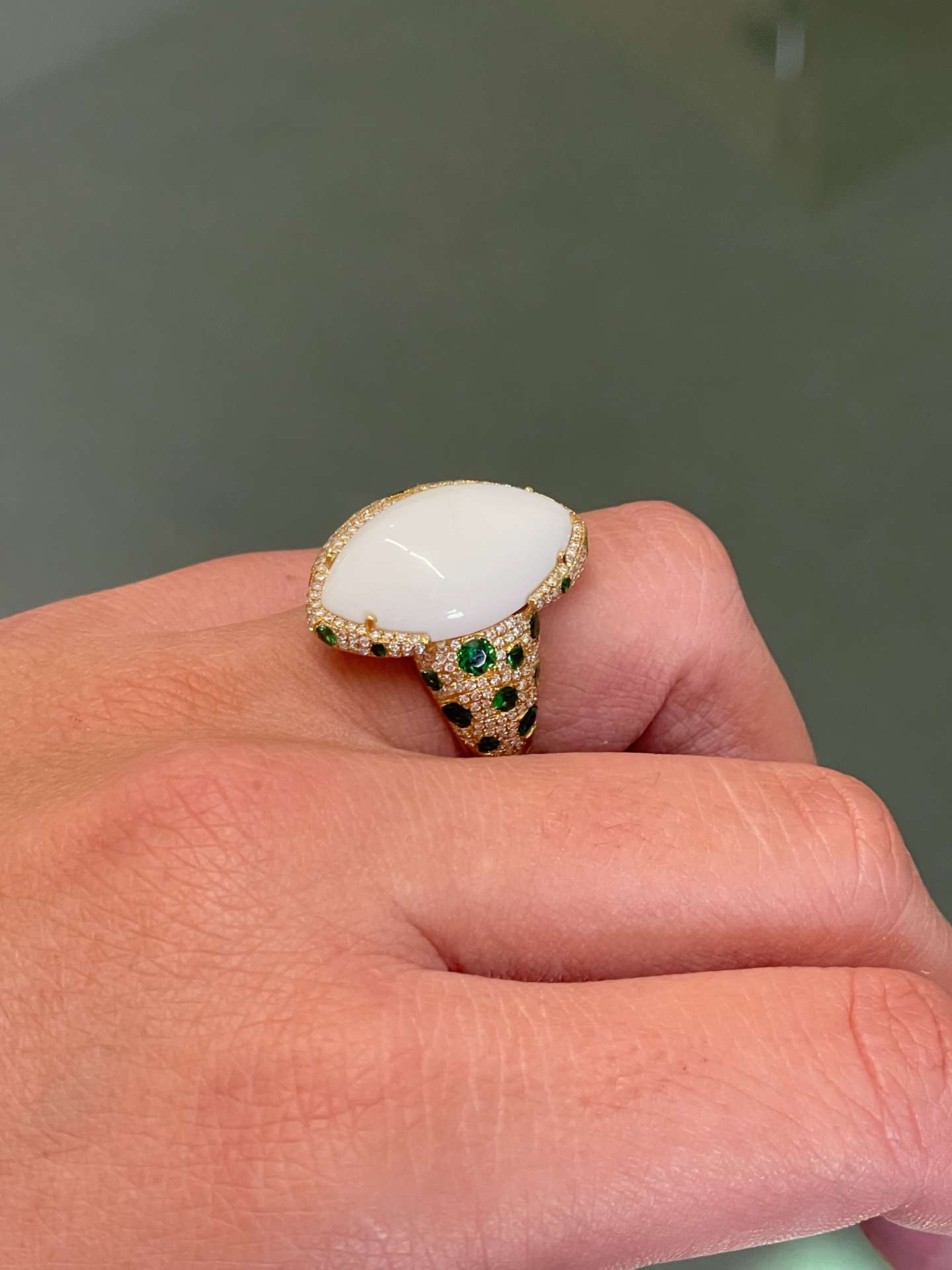Anillo CASCAI oro rosa 18 kilates amatistas y brillantes
