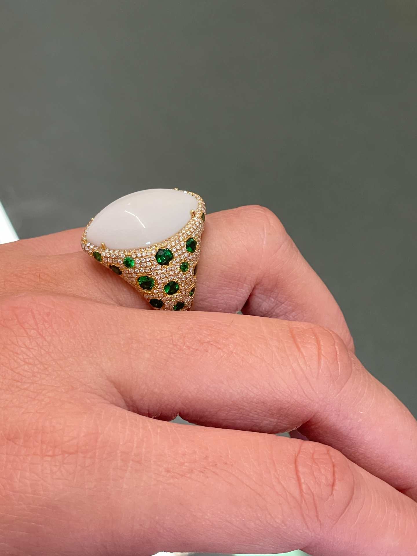 Anillo CASCAI oro rosa 18 kilates amatistas y brillantes