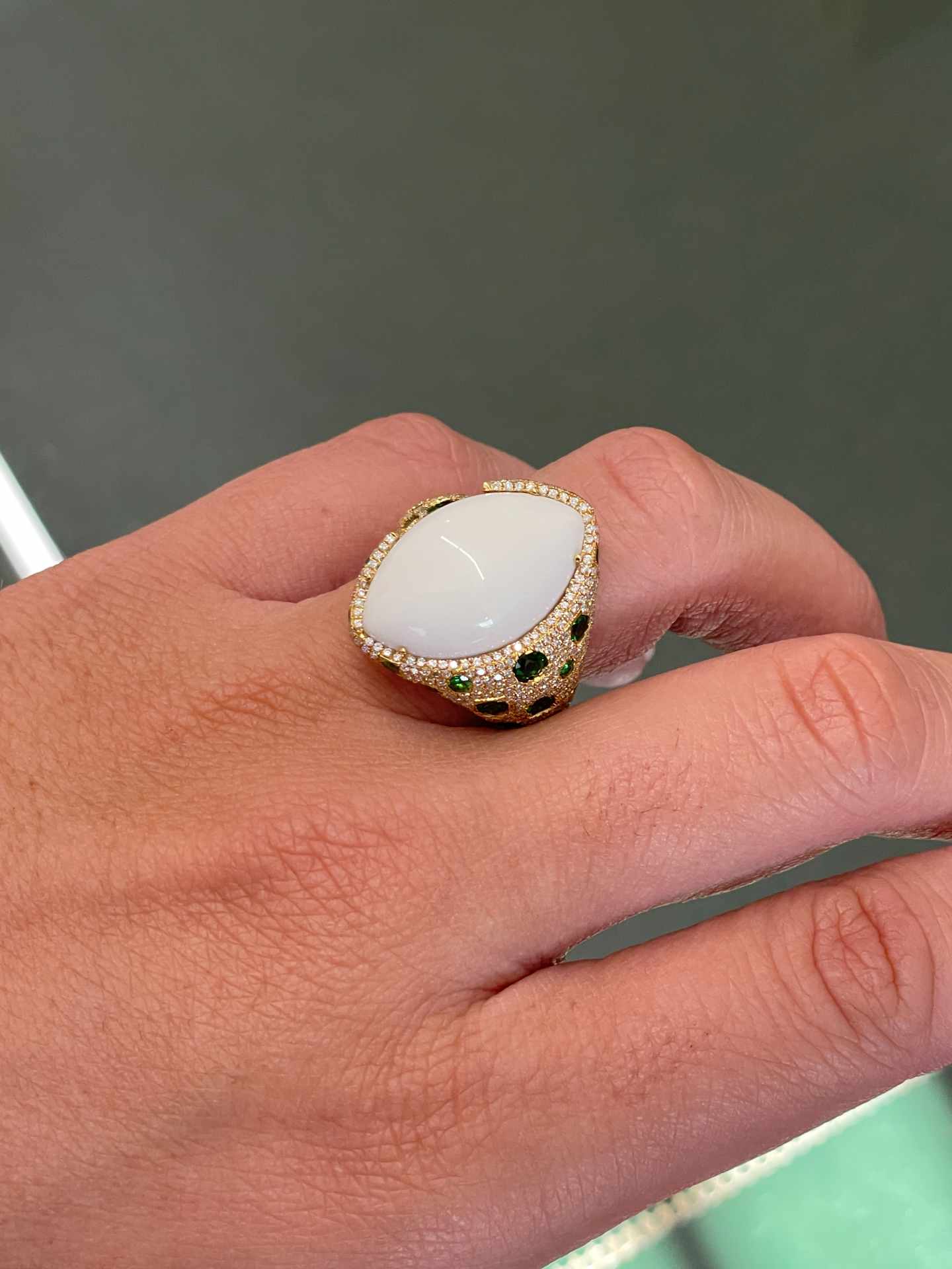 Anillo CASCAI oro rosa 18 kilates amatistas y brillantes