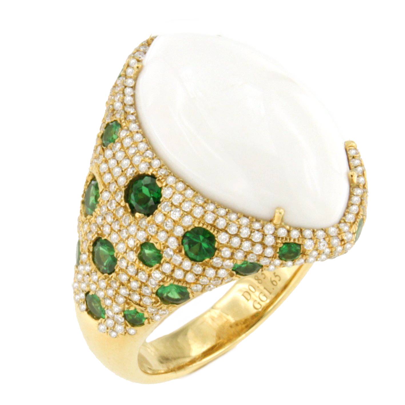 Anillo CASCAI oro rosa 18 kilates amatistas y brillantes