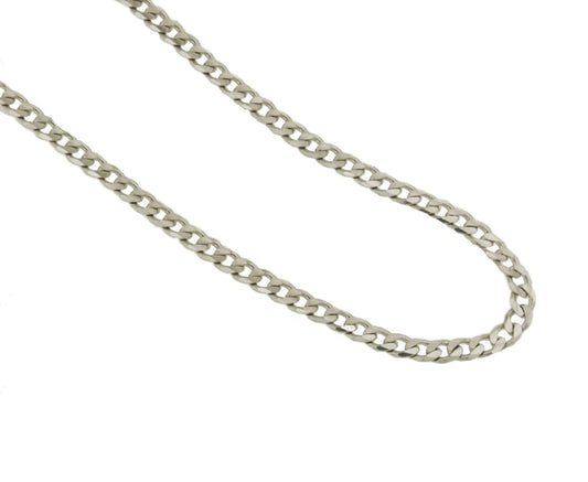 CORVUS classic 1X1 curb chain in 925 sterling silver