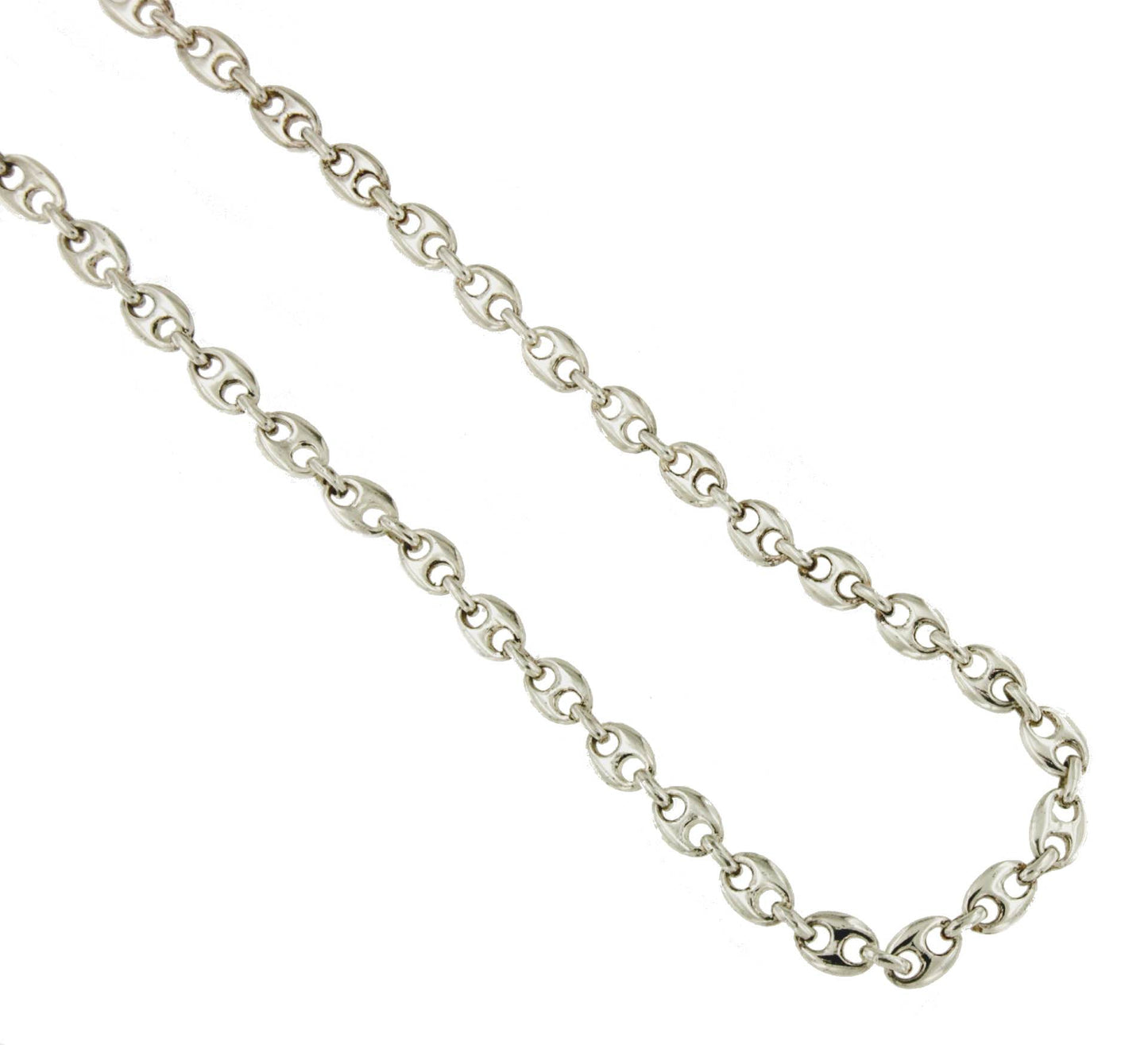 Cadena LIRA de plata 925 mm eslabón cadena barco