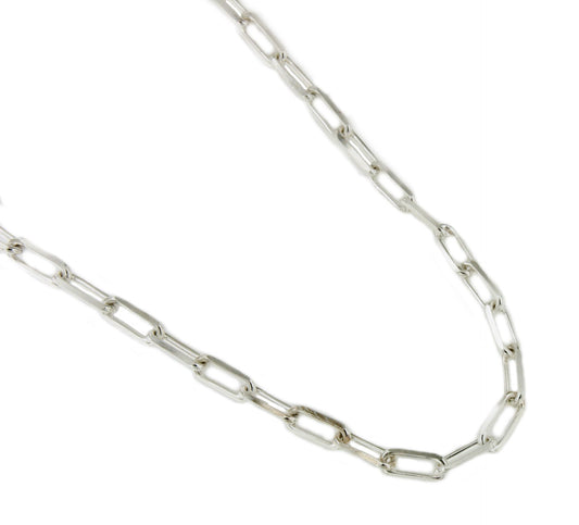 ALCON chain in 925 sterling silver with elongated link