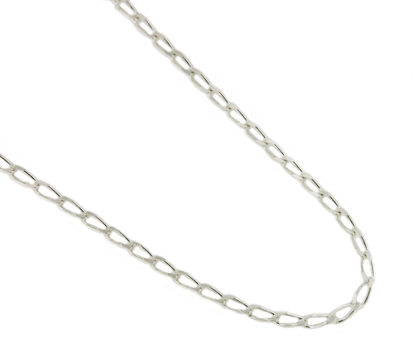 Cadena LIBRA barbada clásica en plata de ley de 925 ml