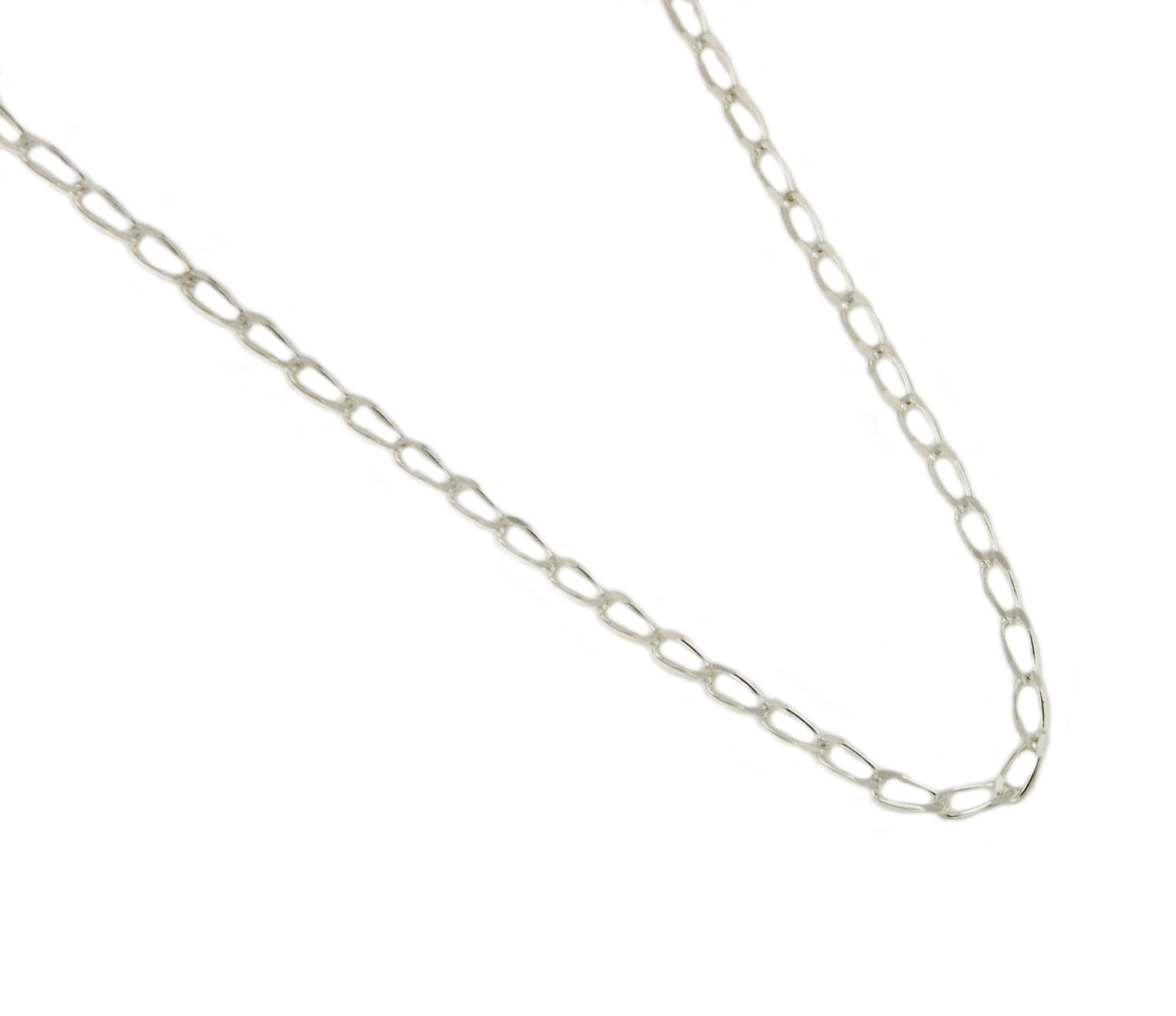 Cadena LIBRA barbada clásica en plata de ley de 925 ml