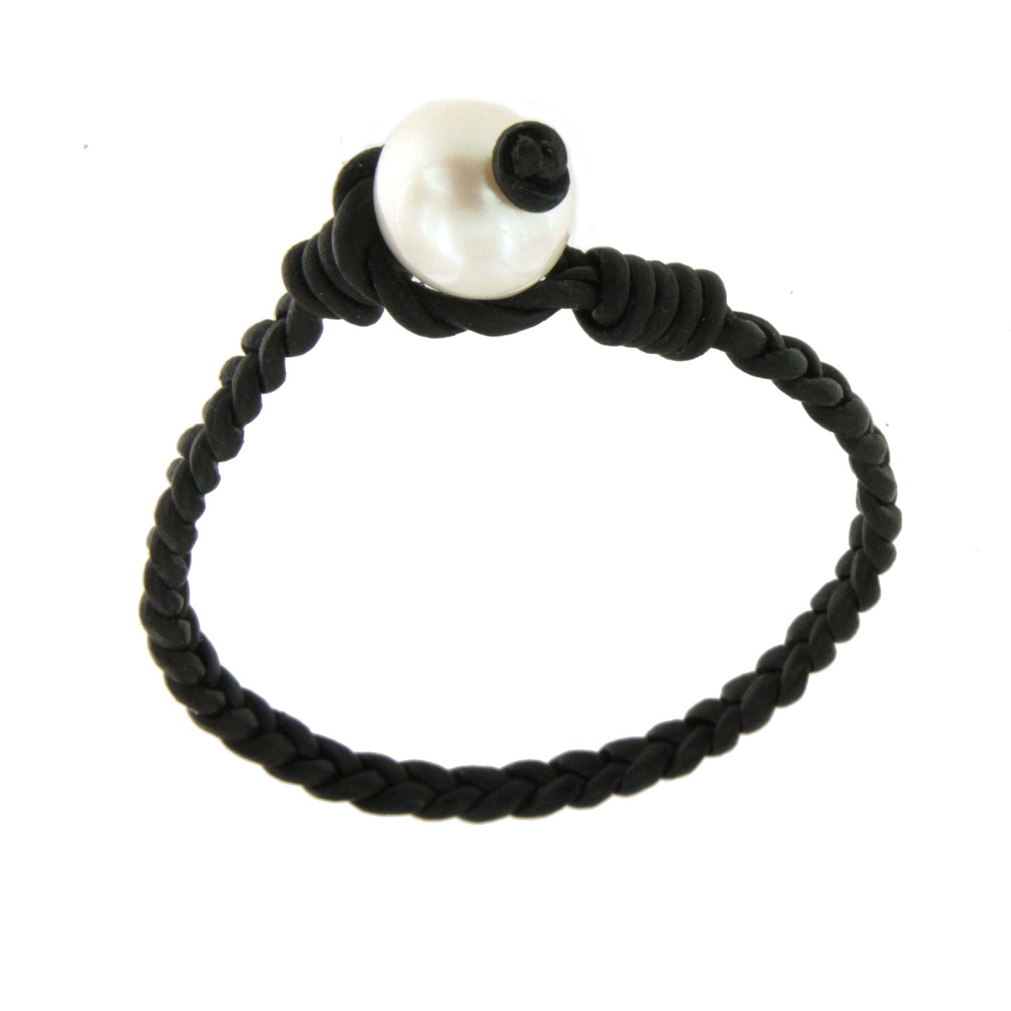 Pulsera CABO con cuero en diferentes colores y perla Indonesia