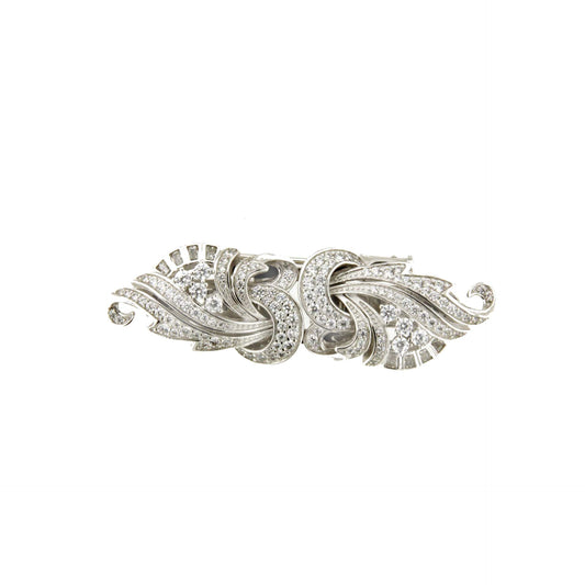 Broche FRESNO desmontables en pendientes plata 925 y circonitas