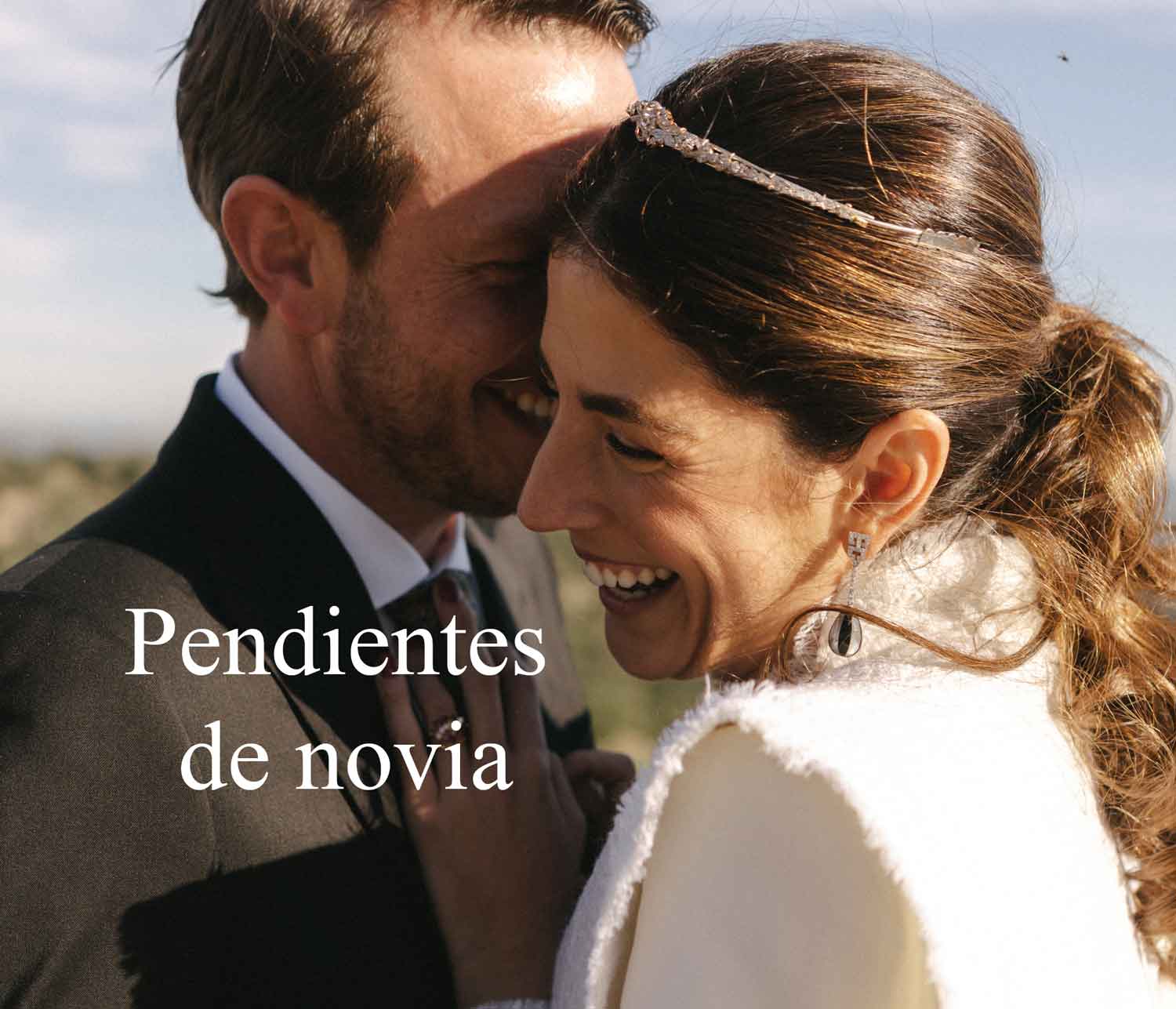 Pendientes de novia de brillantes desmontables