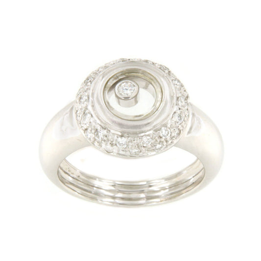 TORREJON ring in 18k white gold with diamonds