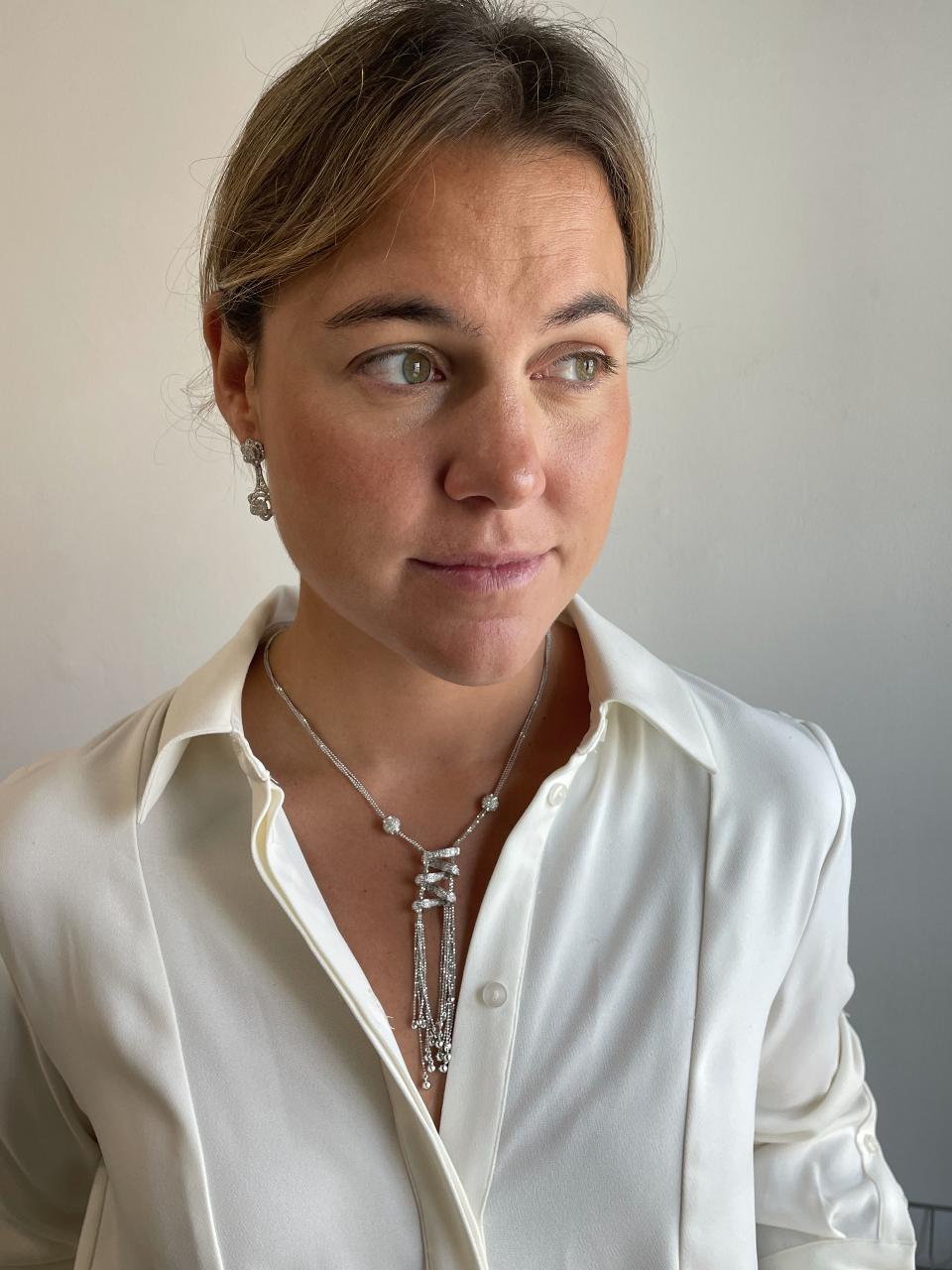 DARBY choker in 18k white gold with diamonds