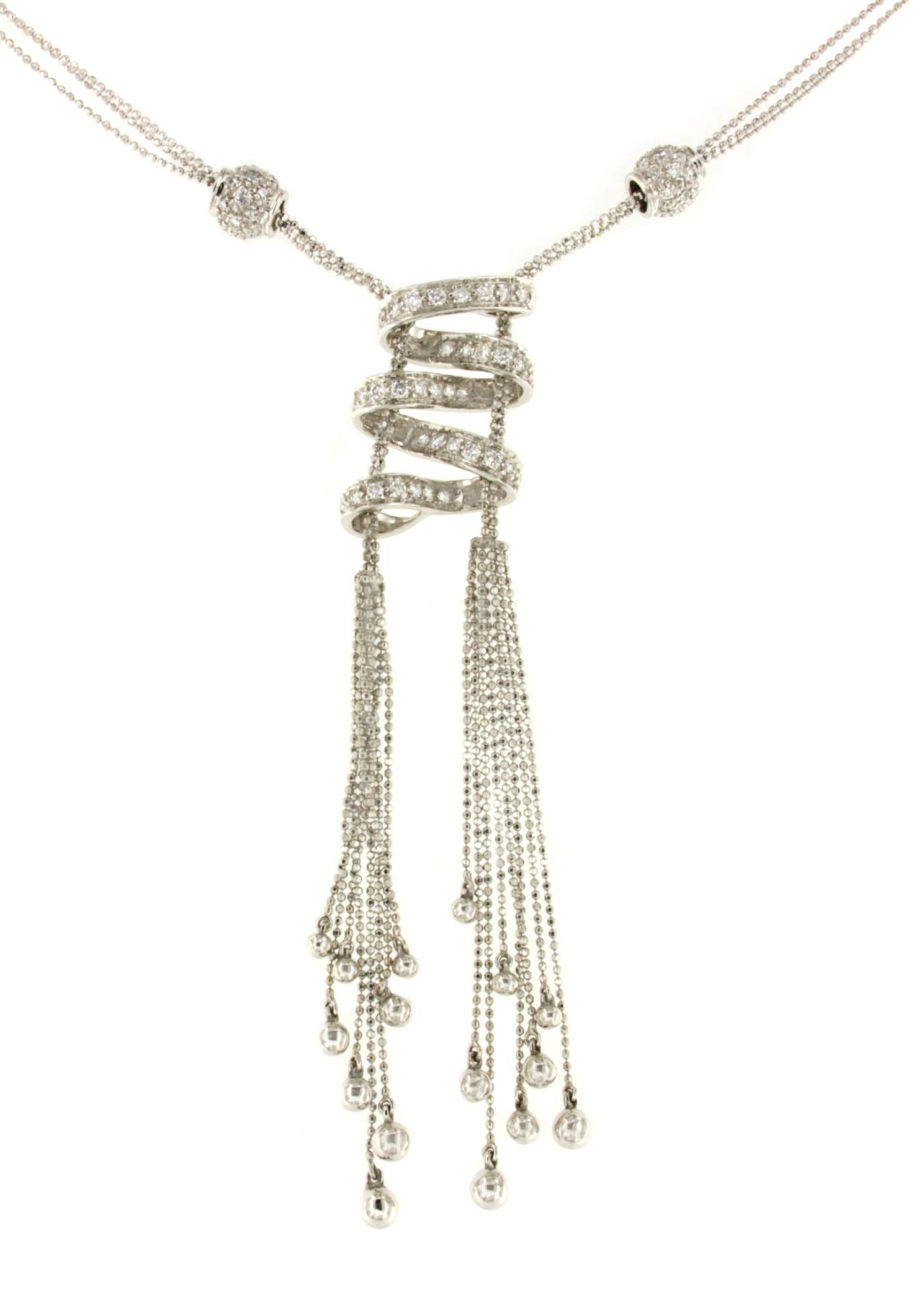 DARBY choker in 18k white gold with diamonds