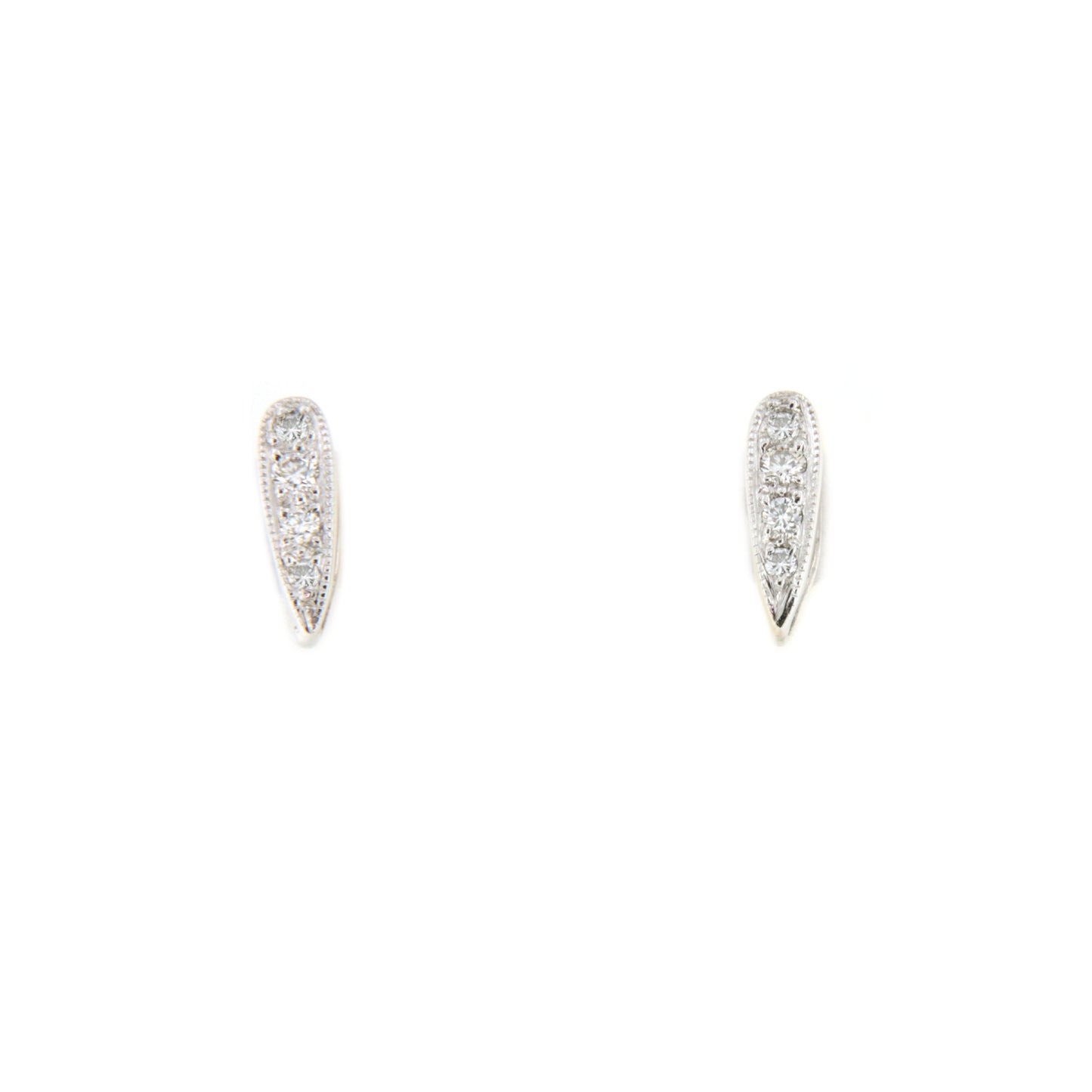 CHUCENA detachable earring in 18k white gold with diamonds