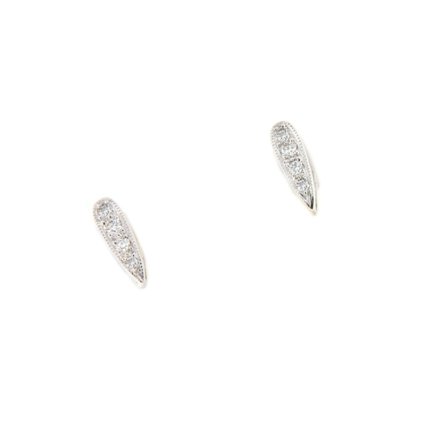 CHUCENA detachable earring in 18k white gold with diamonds