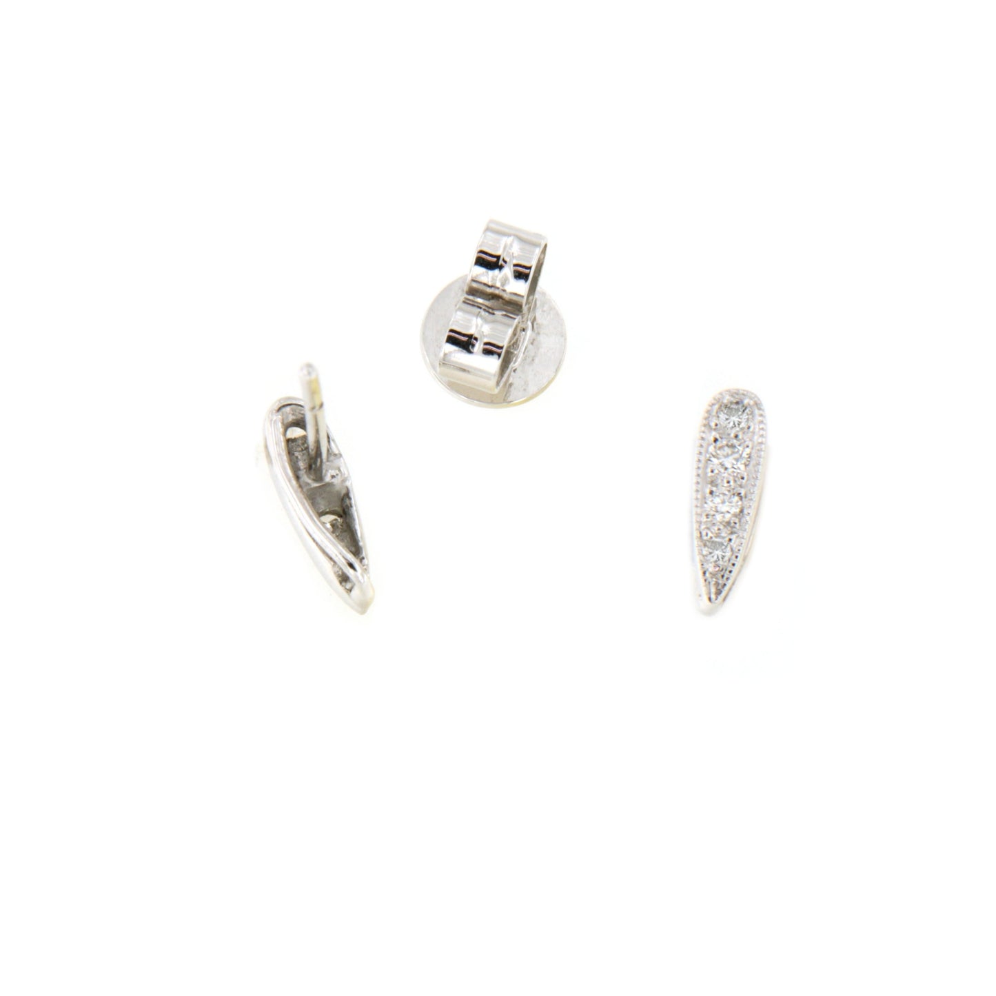 CHUCENA detachable earring in 18k white gold with diamonds