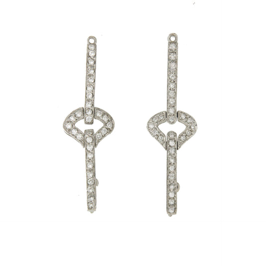 PEONY extender, for 18k gold detachable earrings