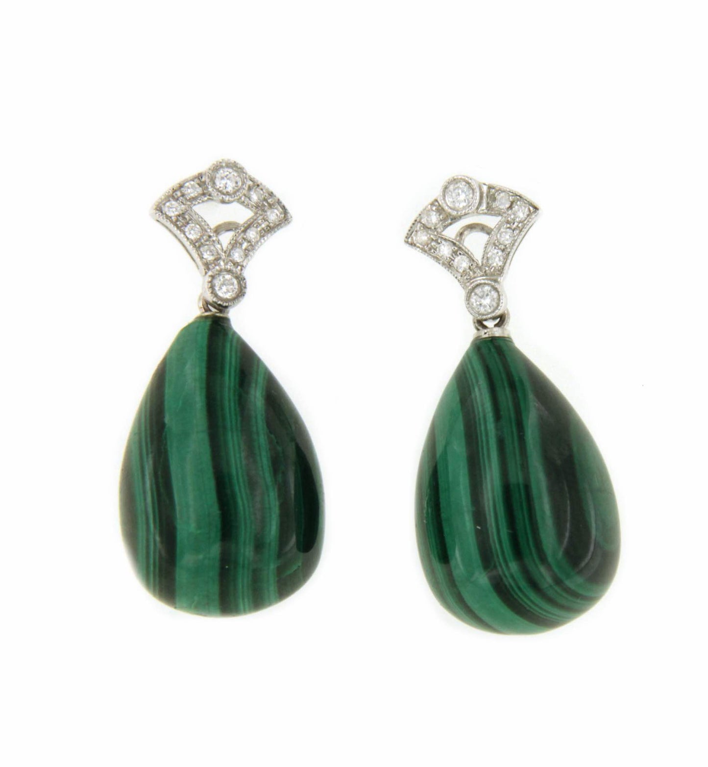 COQUETO detachable earrings in 18k white gold and diamonds