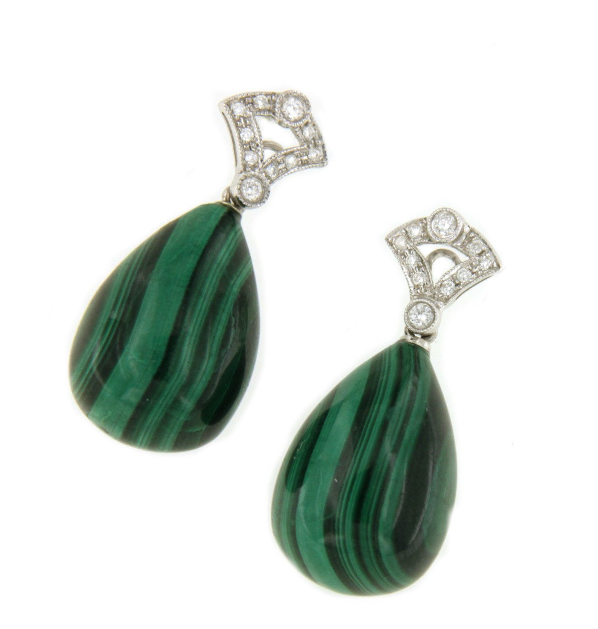 COQUETO detachable earrings in 18k white gold and diamonds