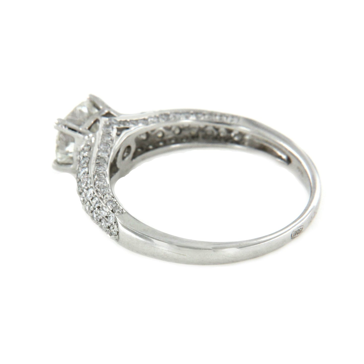 BESALU, gold and diamond solitaire ring