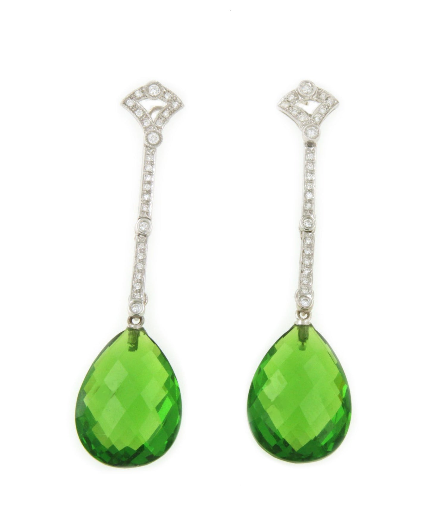 COQUETO detachable earrings in 18k white gold and diamonds