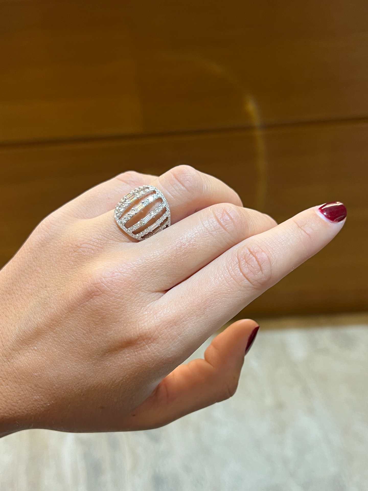 ANTILAF, white gold ring with diamonds