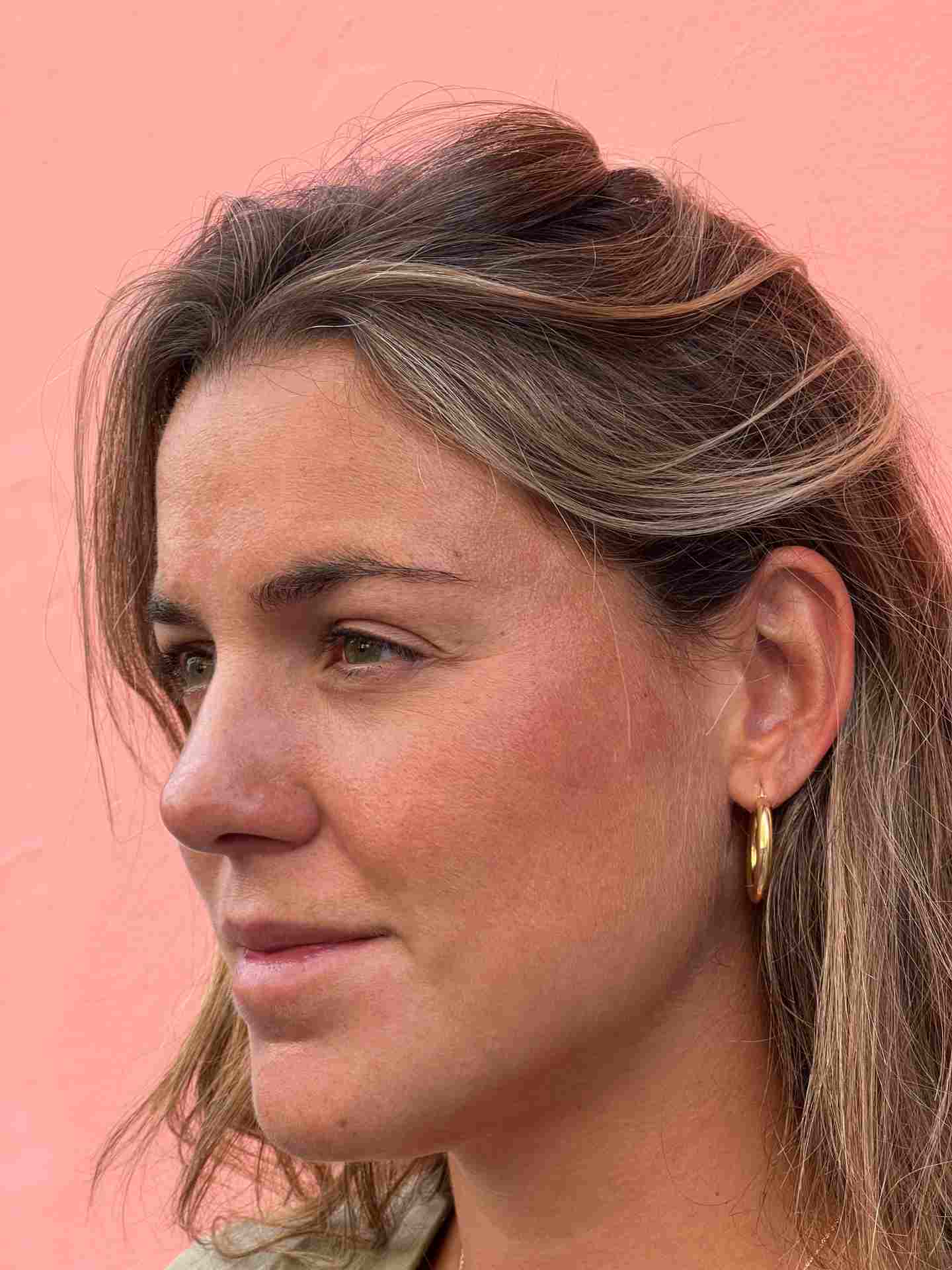 BIRAN plain ring, 18-karat yellow gold, rounded body