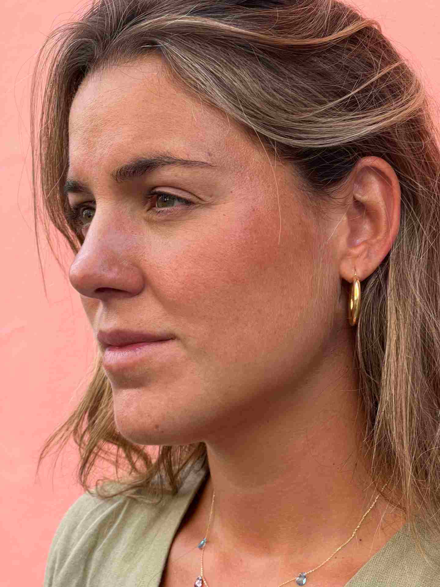 BIRAN plain ring, 18-karat yellow gold, rounded body