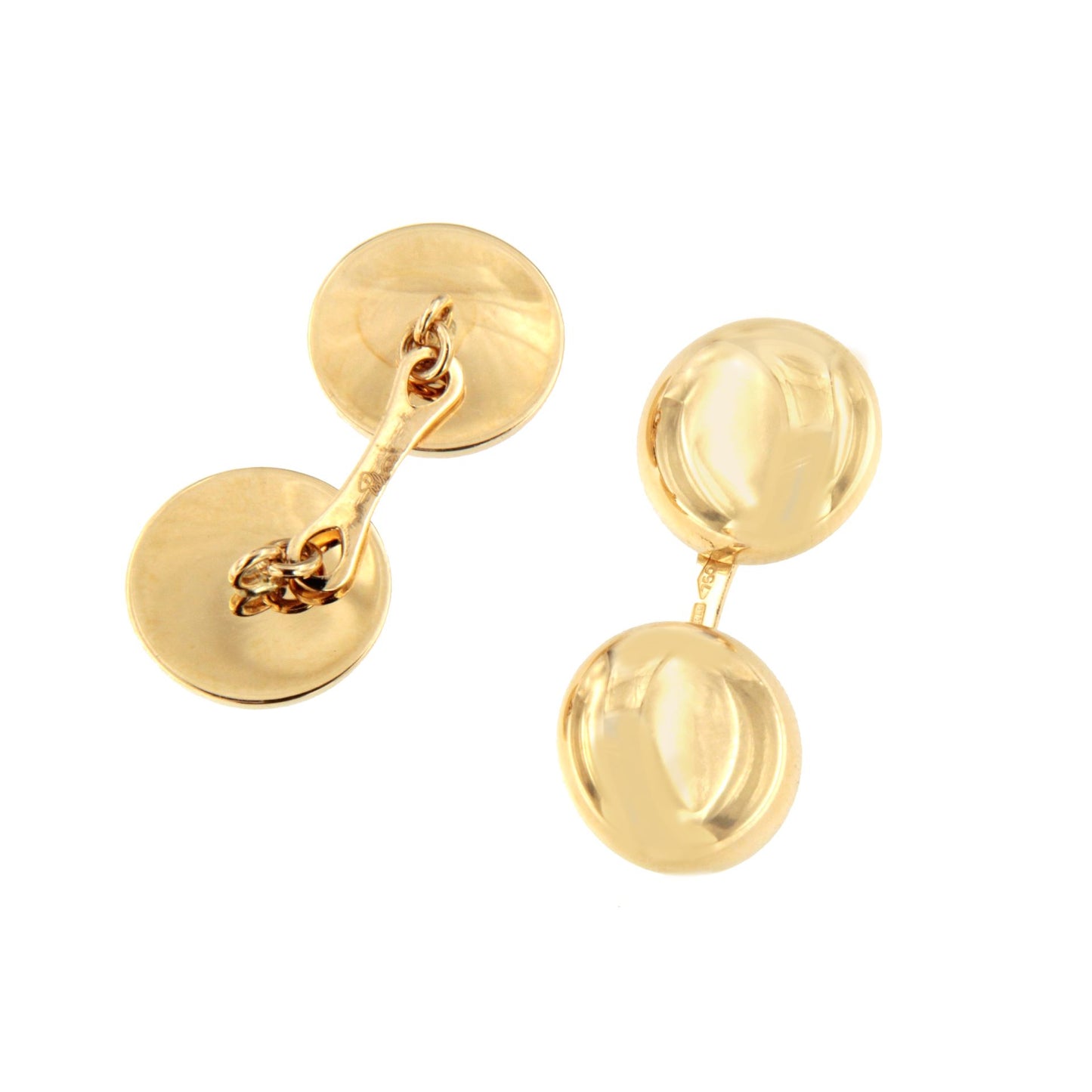 CAJU double cufflinks in 18k yellow gold