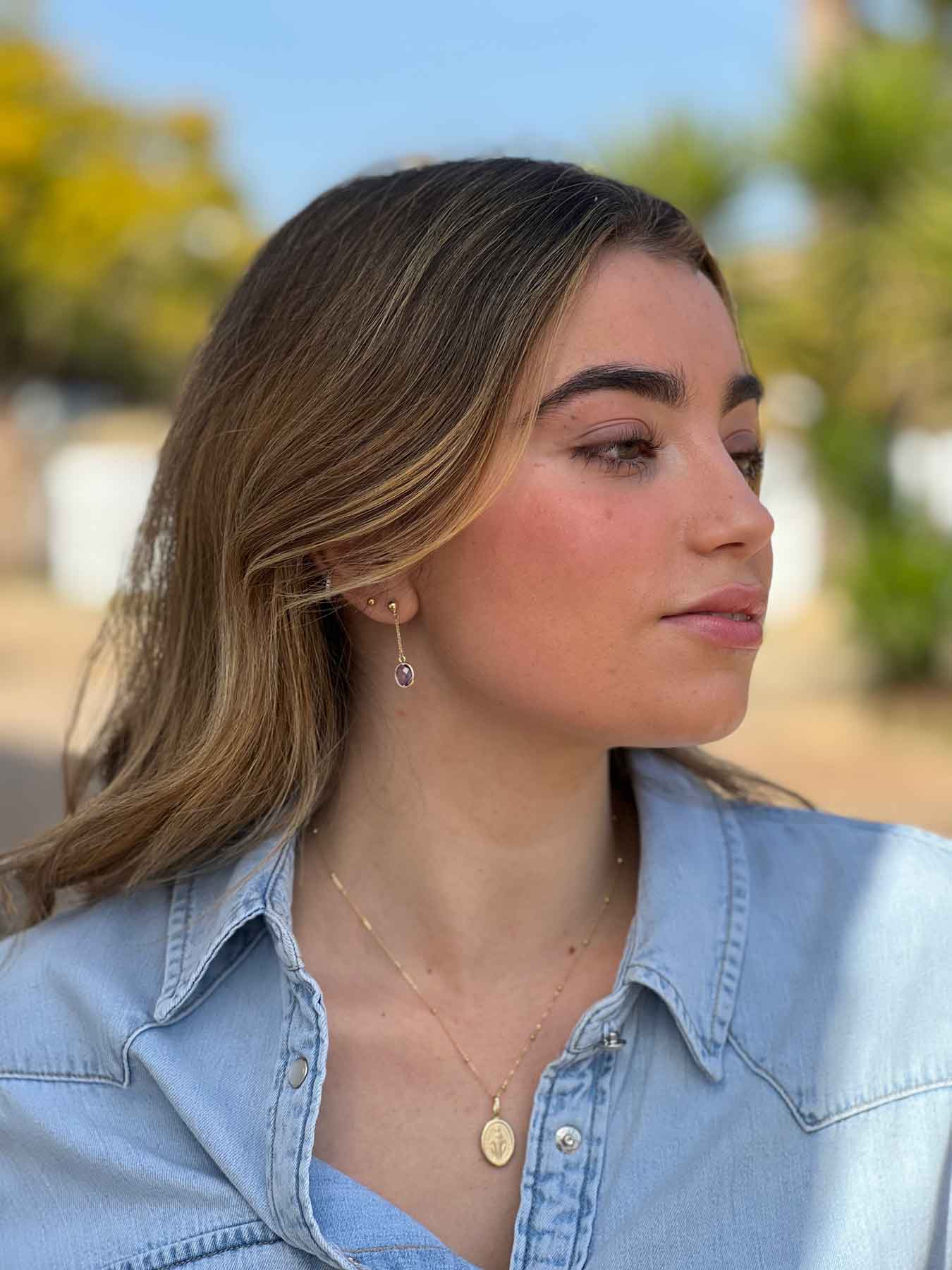 MIMOSA Medal of the Virgin of the Miraculous Medal in 18 karat gold