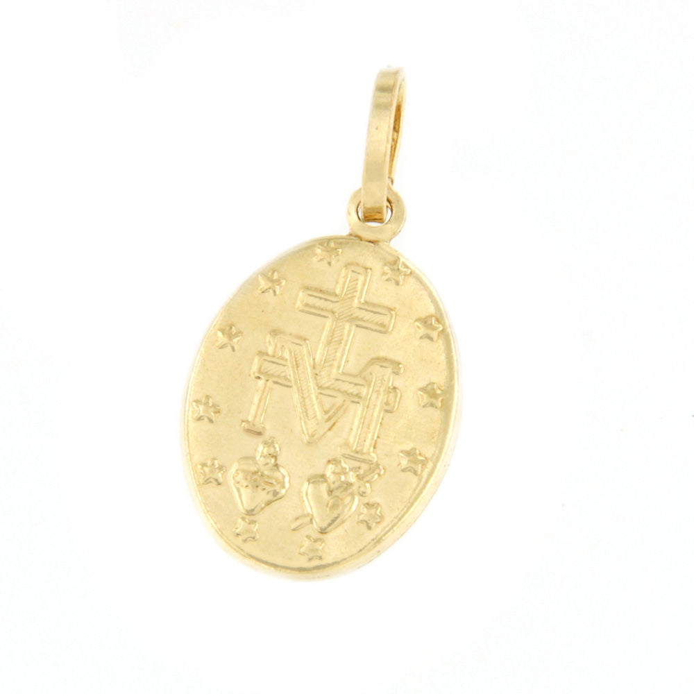 MIMOSA Medal of the Virgin of the Miraculous Medal in 18 karat gold
