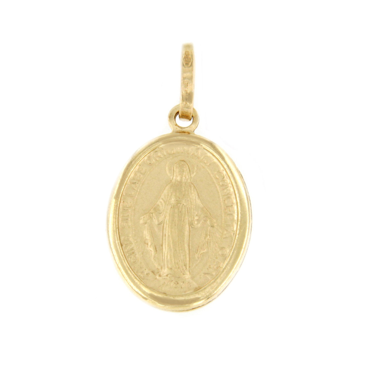 MIMOSA Medal of the Virgin of the Miraculous Medal in 18 karat gold