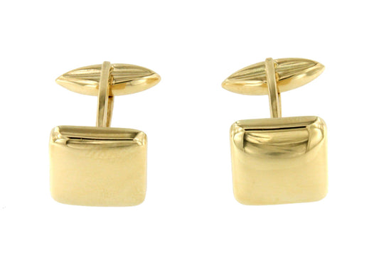 BEIRA square-shaped cufflinks in 18-karat yellow gold