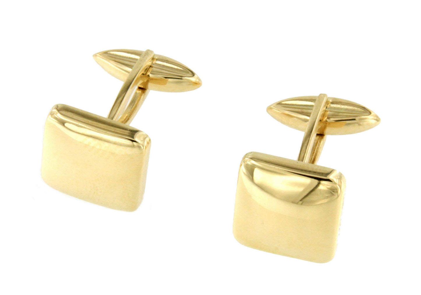 BEIRA square-shaped cufflinks in 18-karat yellow gold