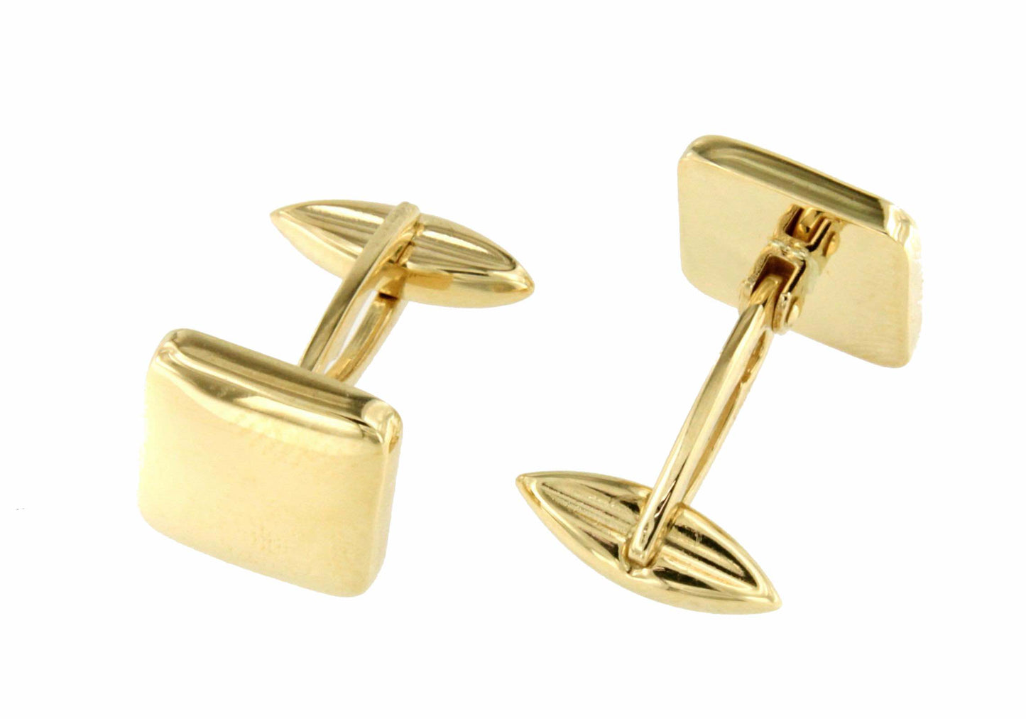 BEIRA square-shaped cufflinks in 18-karat yellow gold