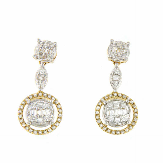 LATIFE earrings in white gold with diamonds