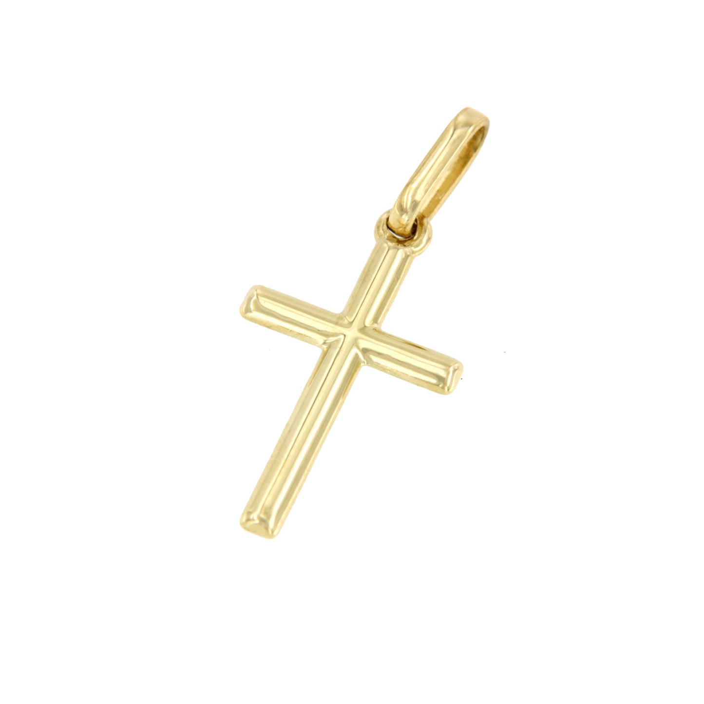 TOLON, Small cross in 18-karat yellow gold