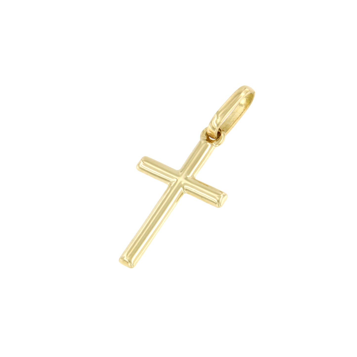 TOLON, Small cross in 18-karat yellow gold