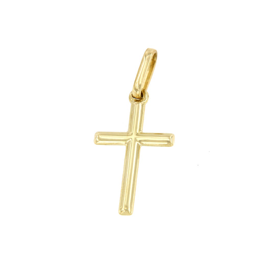 TOLON, Small cross in 18-karat yellow gold