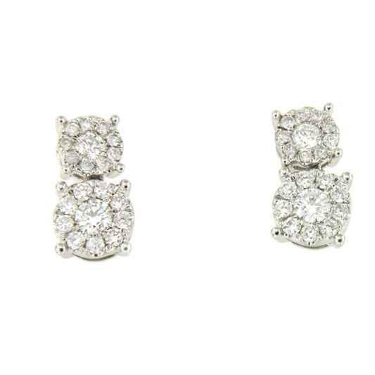 ALCANTARA earring in white gold and diamonds