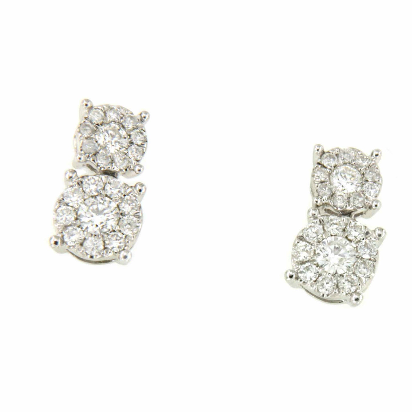 ALCANTARA earring in white gold and diamonds