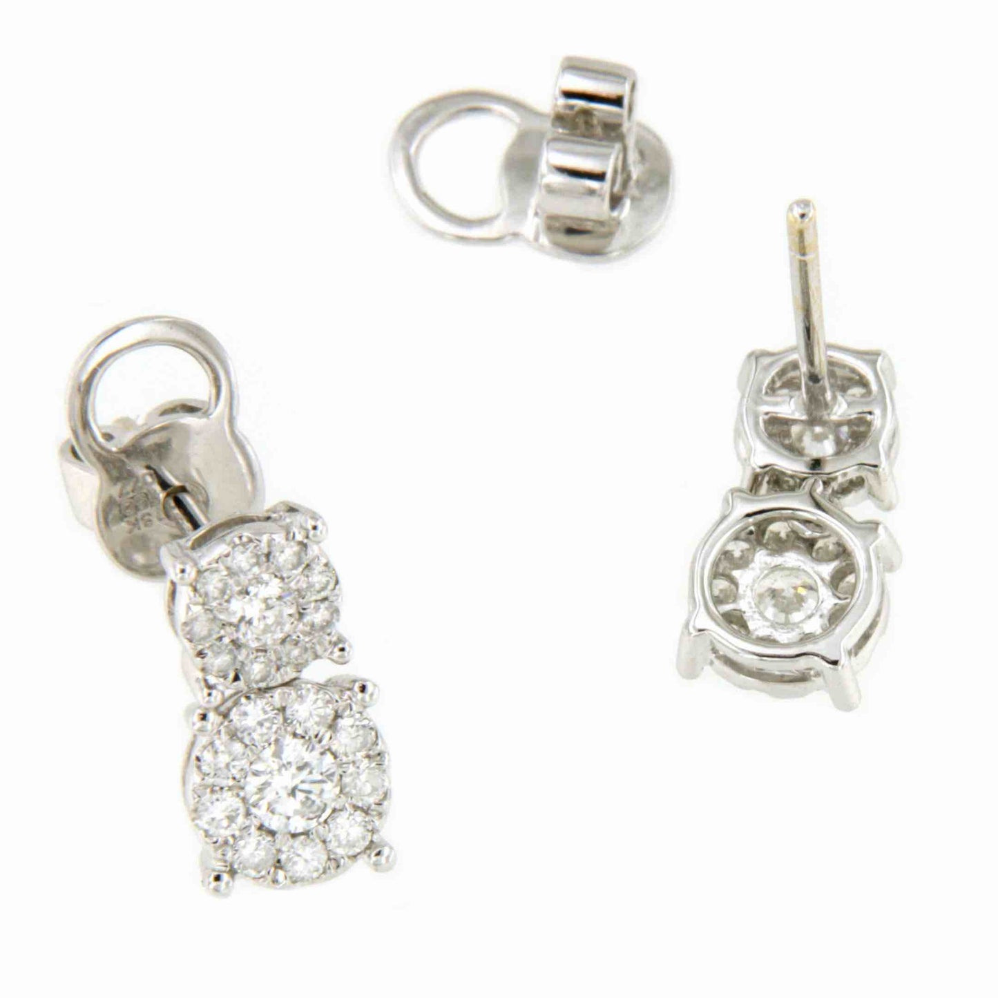 ALCANTARA earring in white gold and diamonds