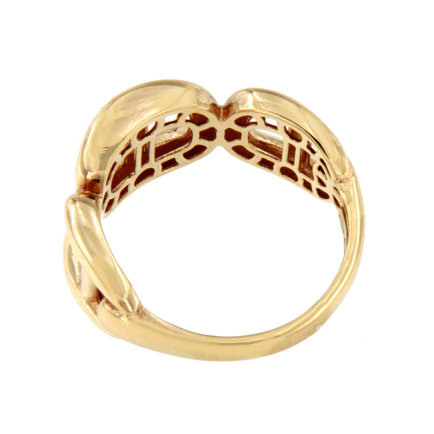 CAPOTE ring in 18-karat yellow gold, curb style