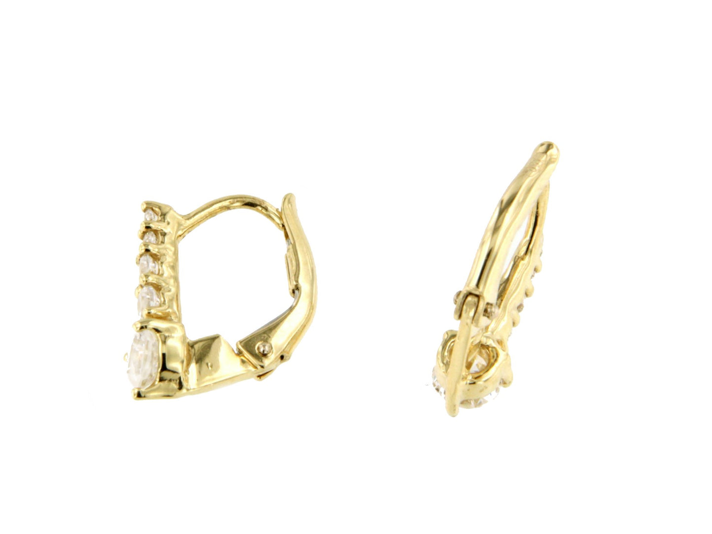 LAGOS pendant with cubic zirconia in 18k yellow gold with Catalan clasp