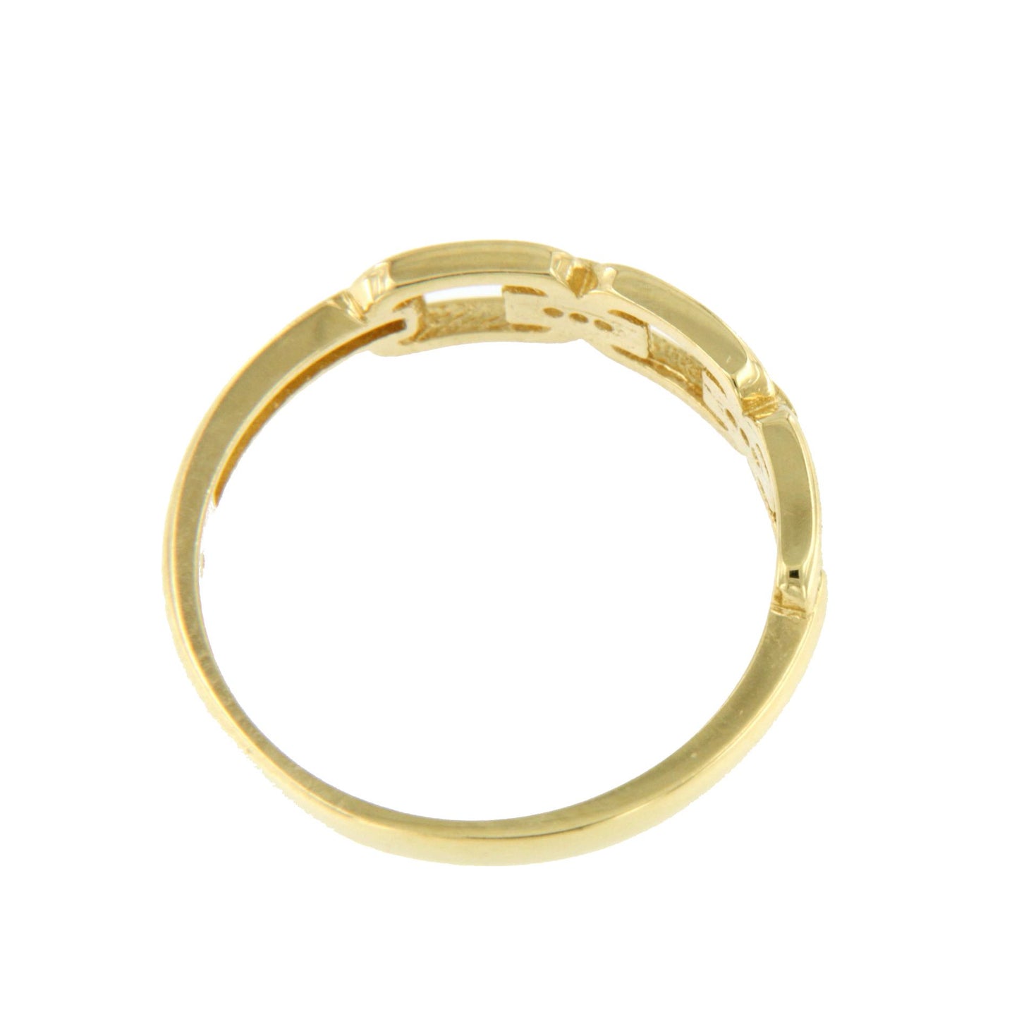 TAJO ring in 18-karat yellow gold with cubic zirconia