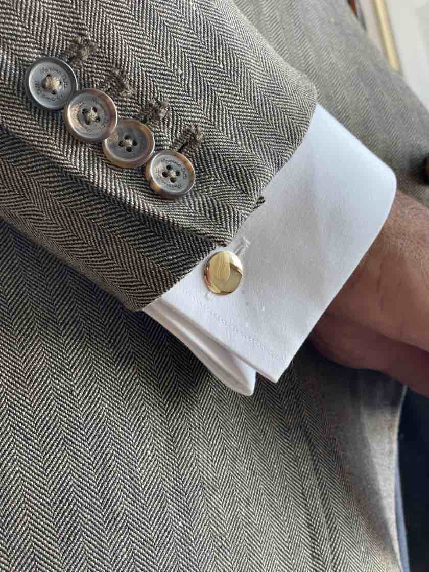 CAJU double cufflinks in 18k yellow gold