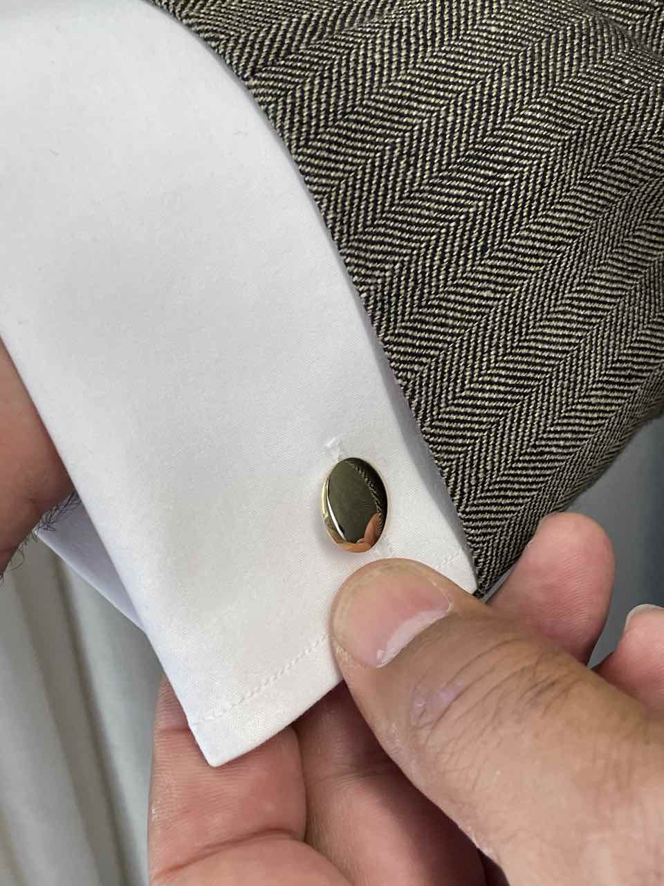 CAJU double cufflinks in 18k yellow gold