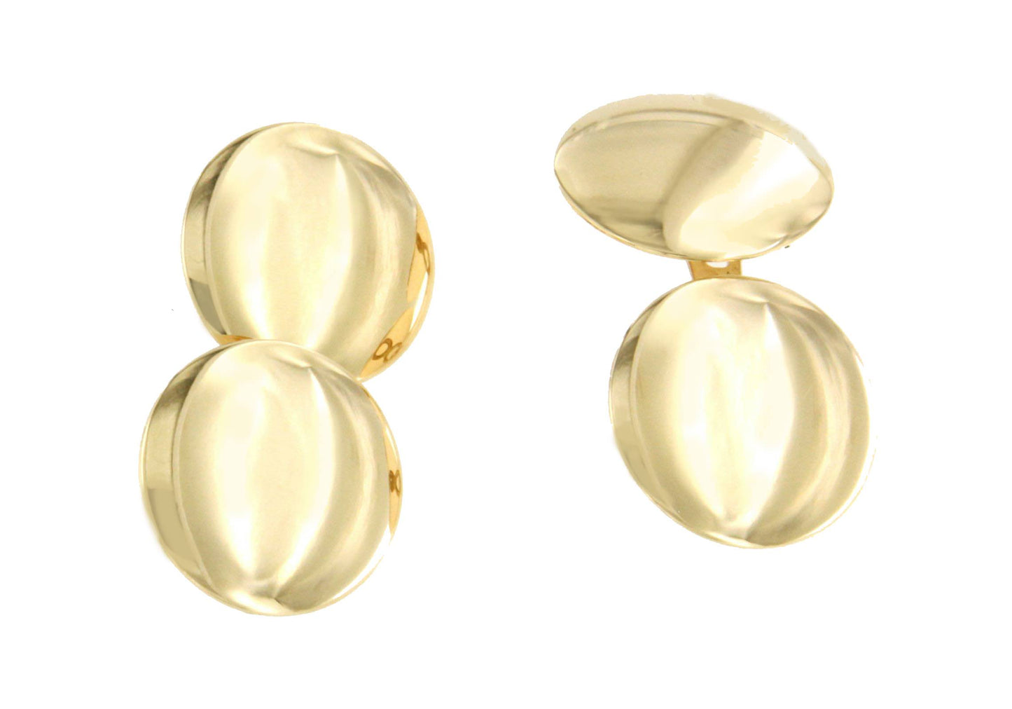 CAJU double cufflinks in 18k yellow gold